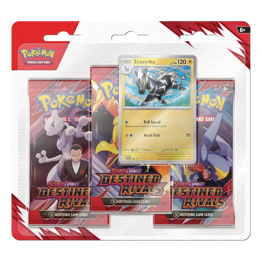 Pokemon Destined Rivals 3-Pack Blister - Scarlet & Violet (3 Pack + Promo)