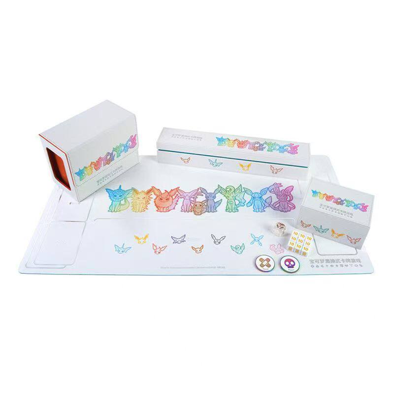 Eevee Rainbow White Mat and Collection Boxes