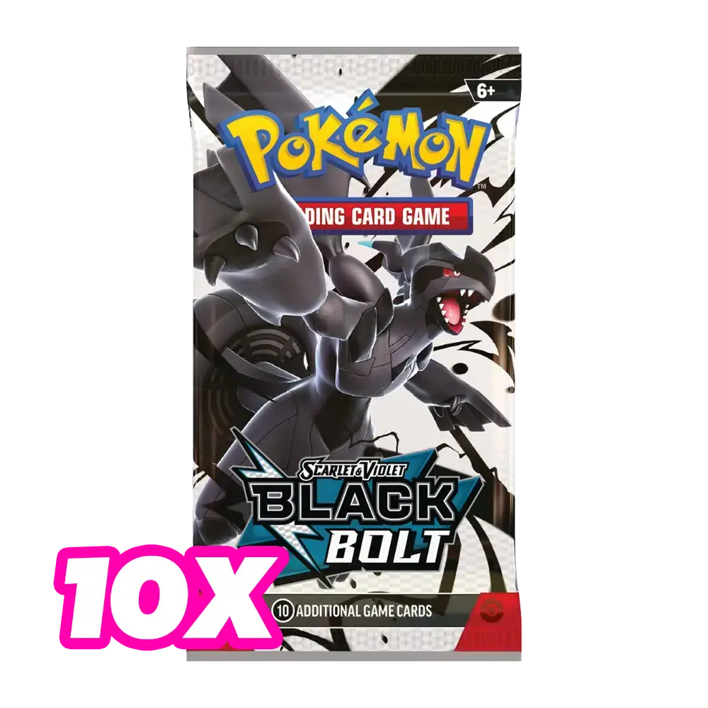 Pokémon 10x Black Bolt Booster Pack TCG