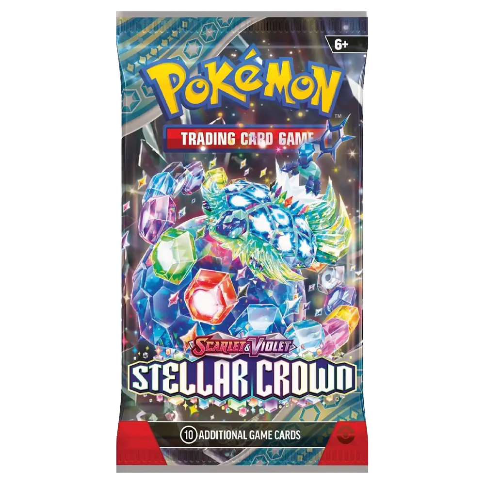 Pokemon Stellar Crown Booster Pack - Scarlet & Violet - (1 pack)