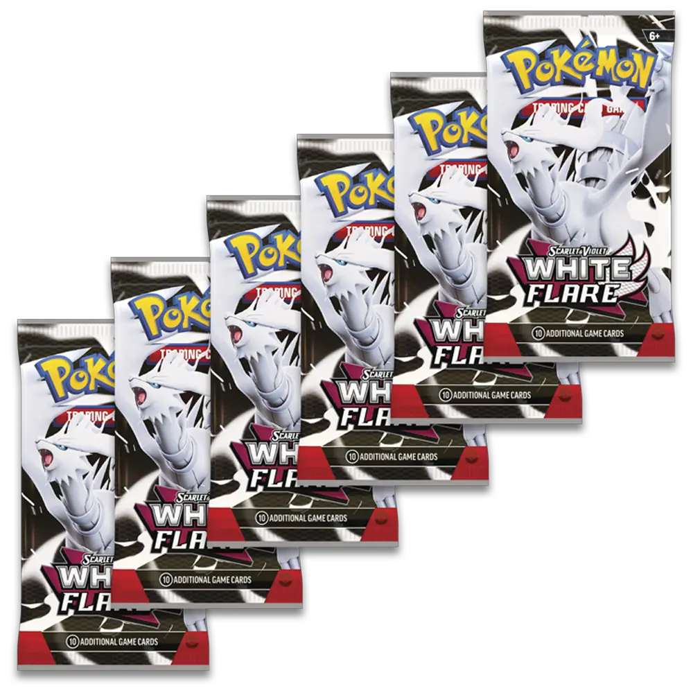 Pokemon White Flare Booster Bundle - Scarlet & Violet (6 packs)
