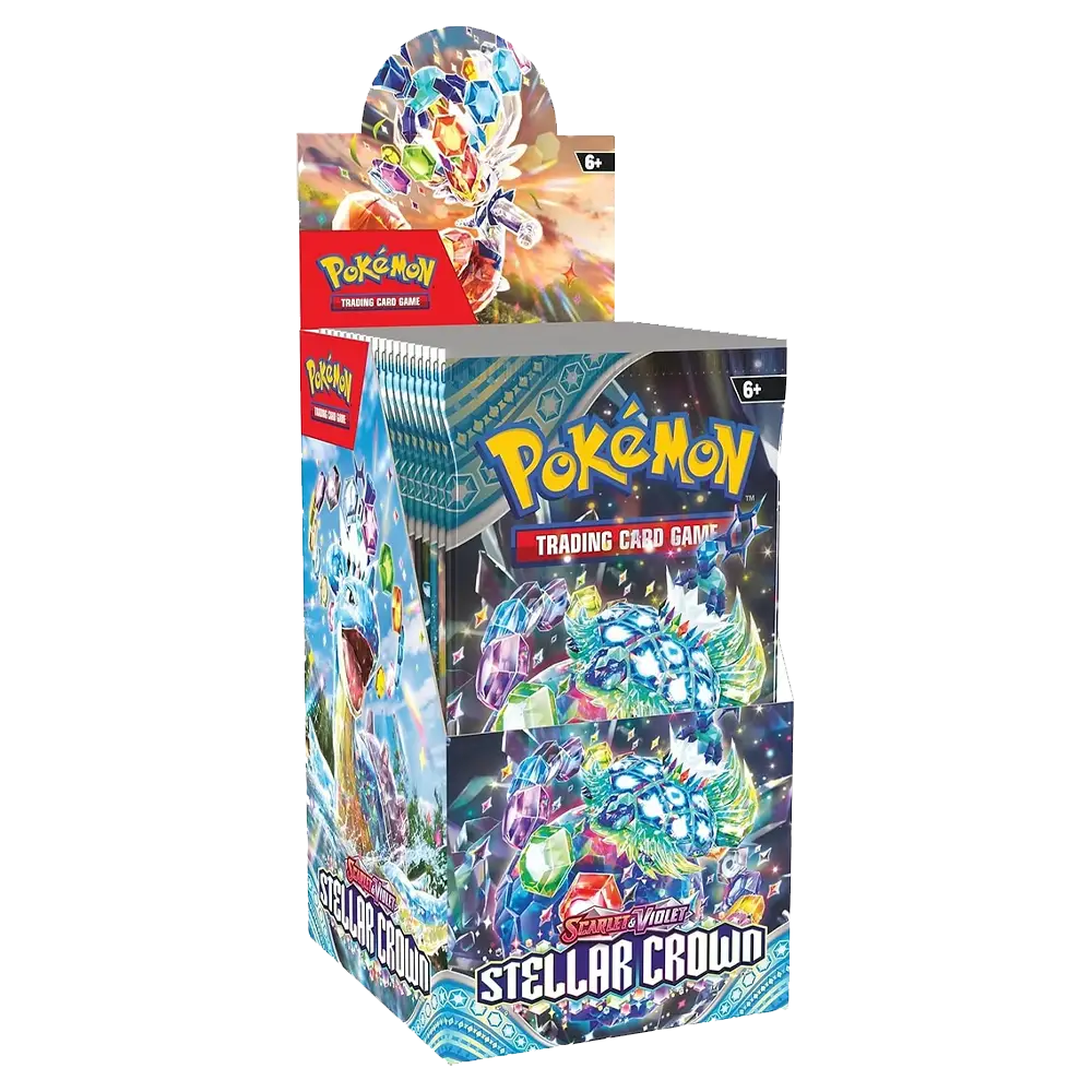 Pokemon Stellar Crown Half Booster Box - Scarlet & Violet - (18 packs)