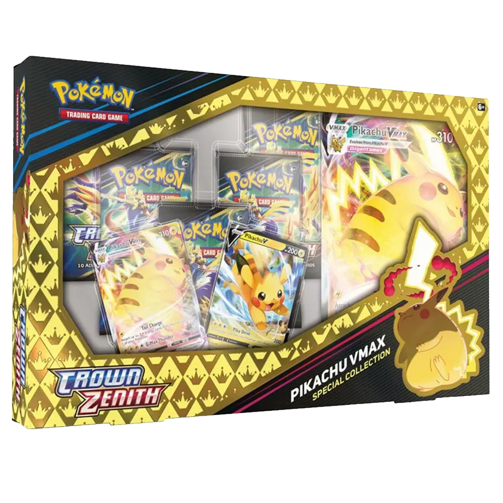 Pokemon Crown Zenith Pikachu VMax Premium Collection - Scarlet & Violet (5 packs + Promo)