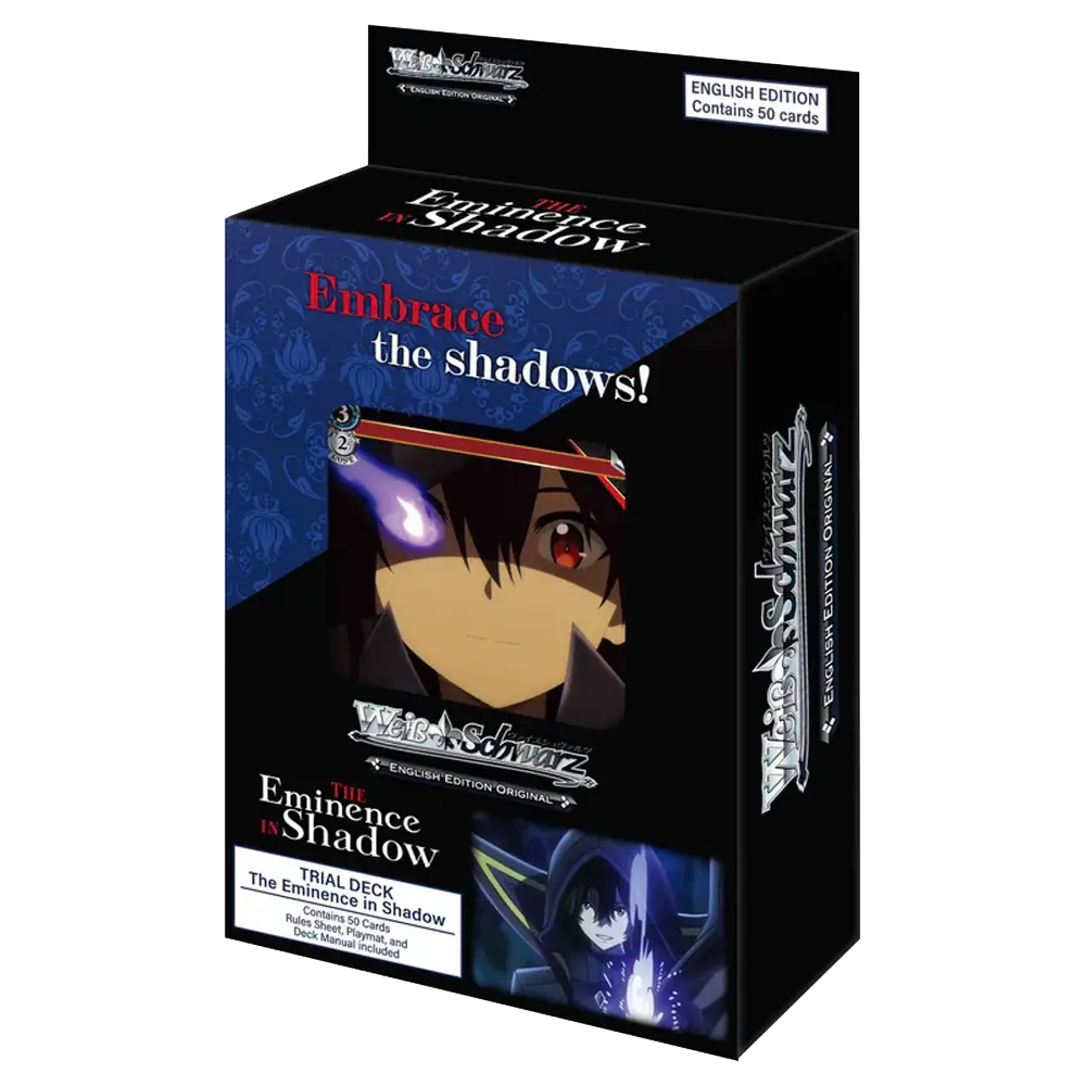 Weiss Schwarz The Eminence In Shadow Trial Deck