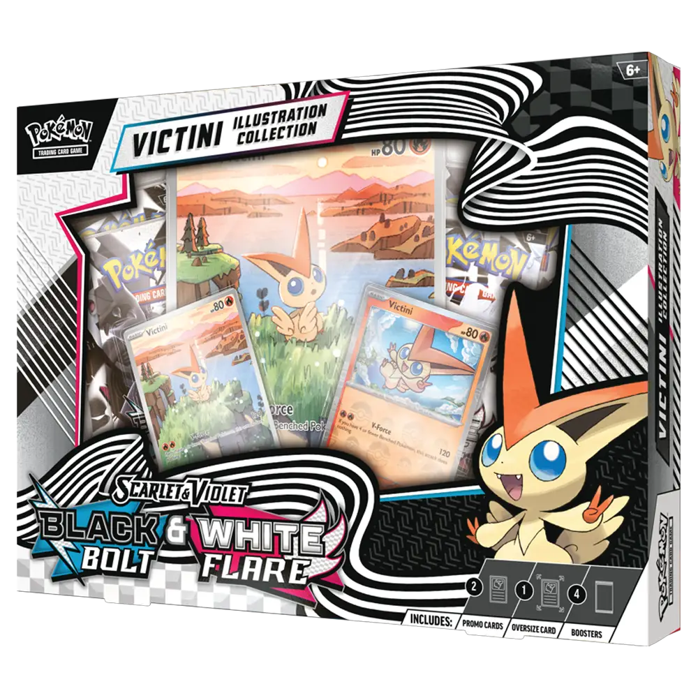 Pokemon Black Bolt & White Flare Unova Victini Illustration Collection Box - Scarlet & Violet