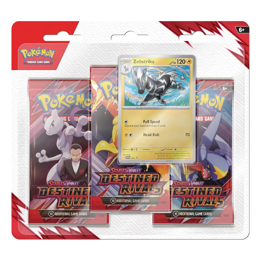Pokemon Destined Rivals 3-Pack Blister - Scarlet & Violet (3 Pack + Promo)