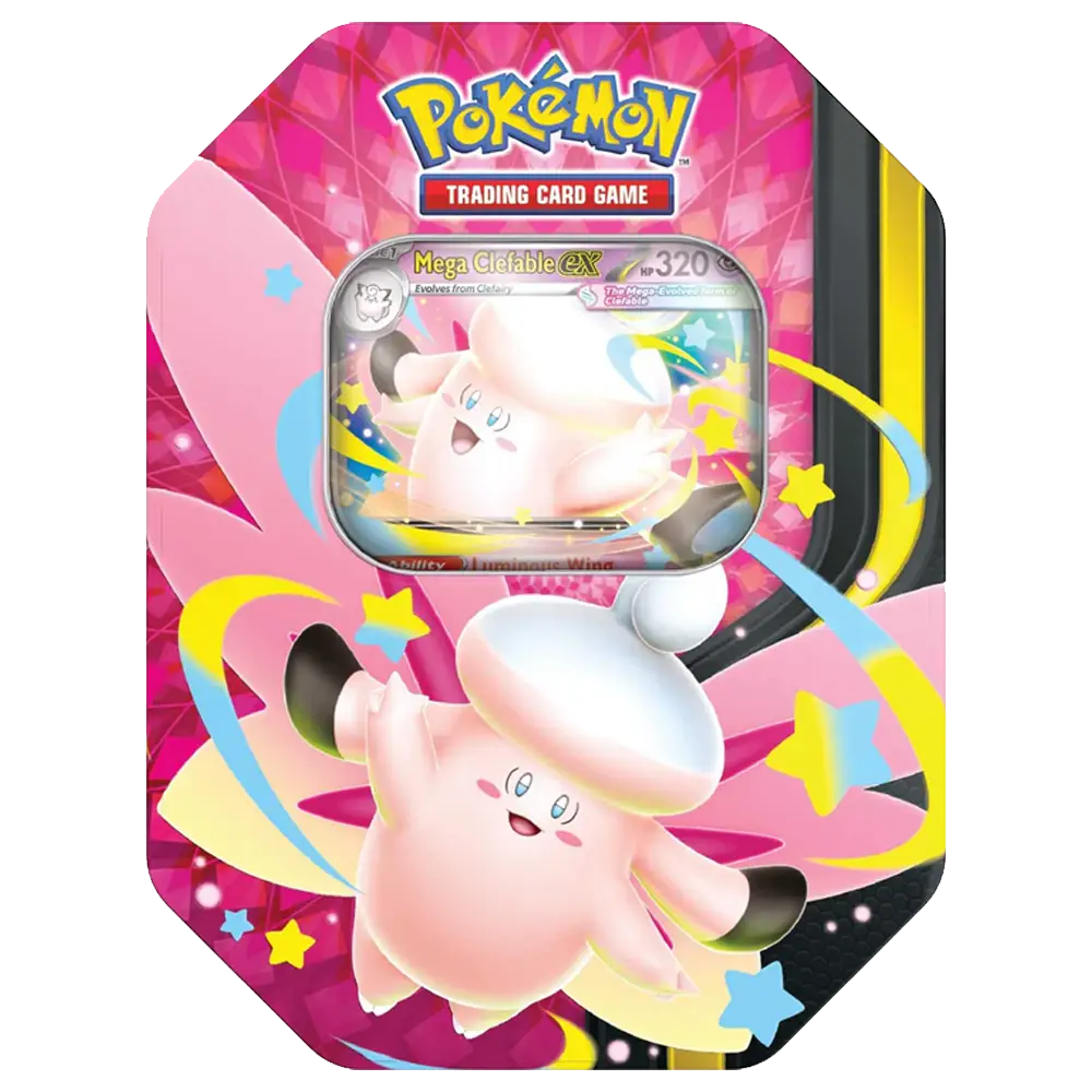 Pokemon Mega Moonlit ex Tin – Clefable