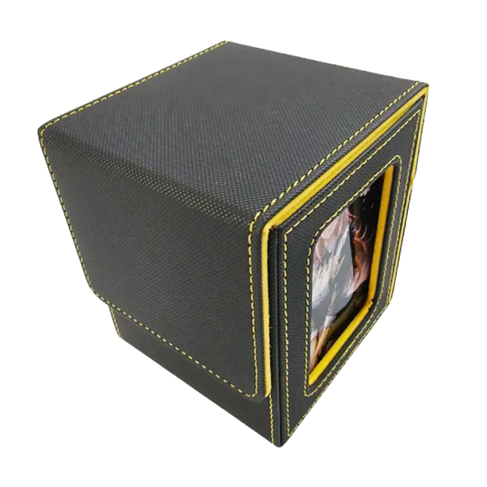Black & Yellow Leader Window Deck Box – Trading Card Storage