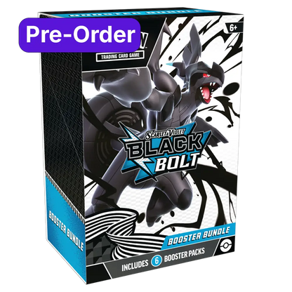 Pokemon Black Bolt Booster Bundle - Scarlet & Violet (6 packs)