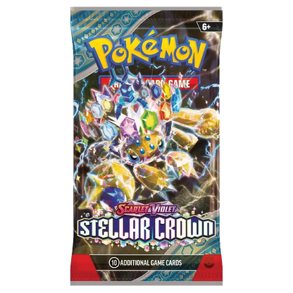 Pokemon Stellar Crown Booster Pack -  Scarlet & Violet - (1 pack)
