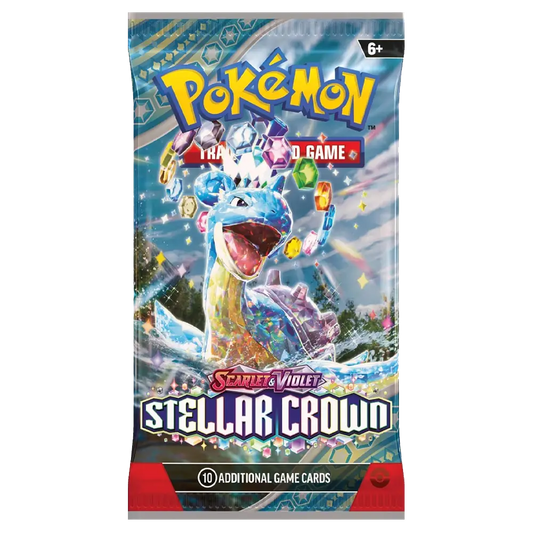 Pokemon Stellar Crown Booster Pack -  Scarlet & Violet - (1 pack)