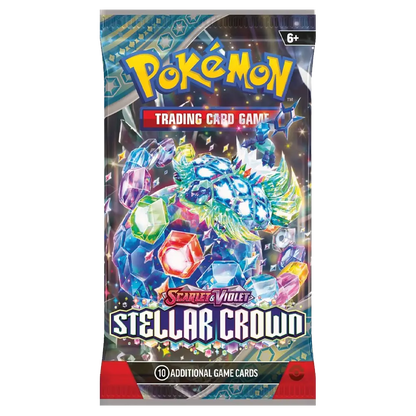 Pokemon Stellar Crown Booster Pack -  Scarlet & Violet - (1 pack)