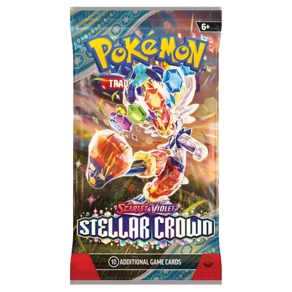 Pokemon Stellar Crown Booster Pack -  Scarlet & Violet - (1 pack)