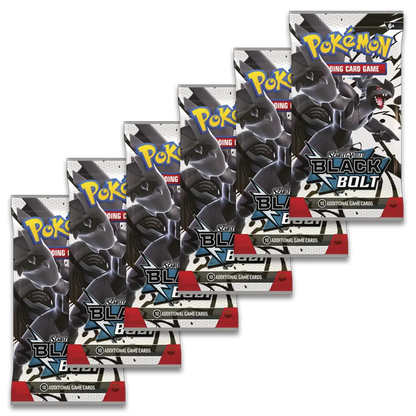 Pokemon Black Bolt Booster Bundle - Scarlet & Violet (6 packs)