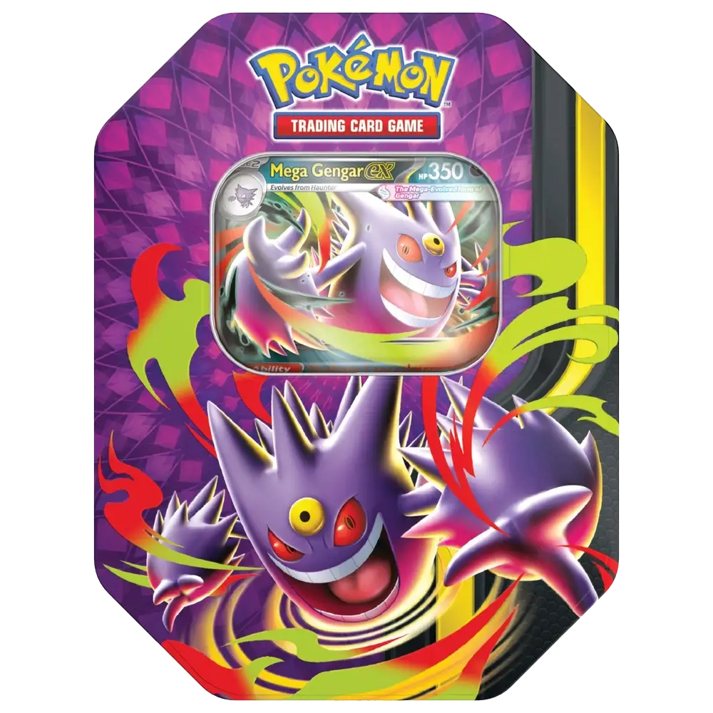 Pokemon Mega Moonlit ex Tin - Gengar