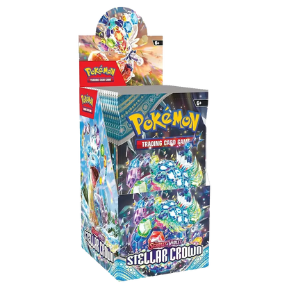 Pokemon Stellar Crown Half Booster Box - Scarlet & Violet - (18 packs)