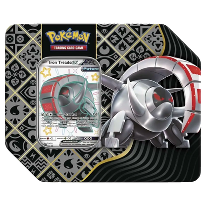 Pokemon Paldean Fates Iron Treads Tin - Scarlet & Violet (5 packs)