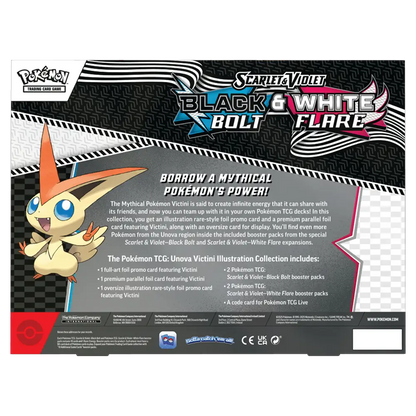 Pokemon Black Bolt & White Flare Unova Victini Illustration Collection Box - Scarlet & Violet