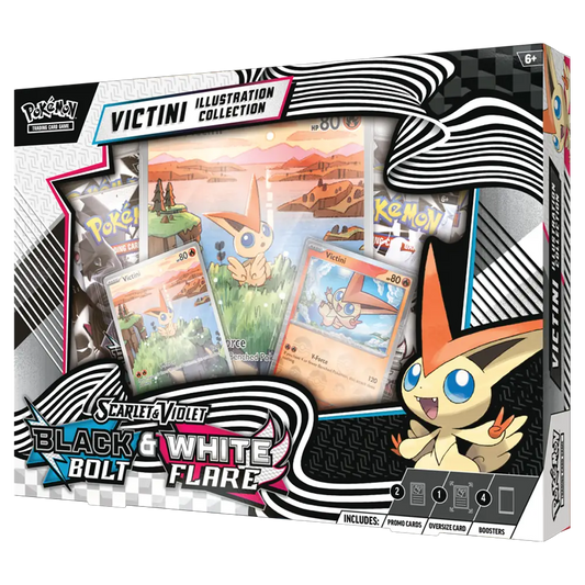 Pokemon Black Bolt & White Flare Unova Victini Illustration Collection Box - Scarlet & Violet