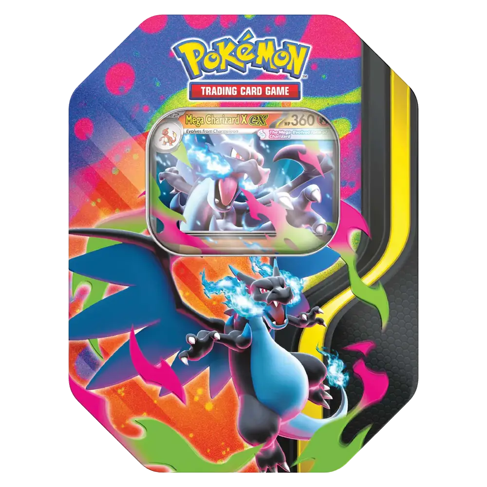 Pokemon Mega Charizard ex Tin (Blue)