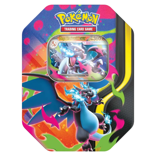 Pokemon Mega Charizard ex Tin (Blue)